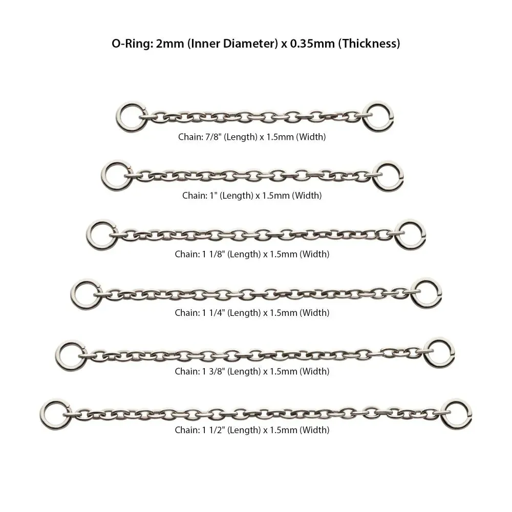 Titanium Rolo Chain
