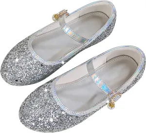 Toddler Flower Girl Dress Shoes Rhinstones Mary Jane Ballet Flats Party Wedding Little School Shoes for Girls