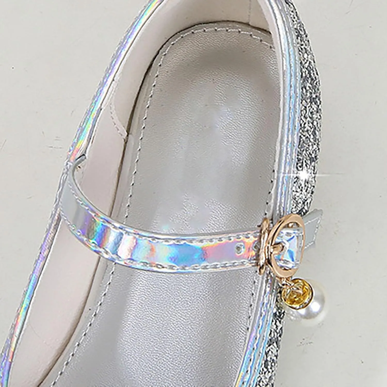 Toddler Flower Girl Dress Shoes Rhinstones Mary Jane Ballet Flats Party Wedding Little School Shoes for Girls