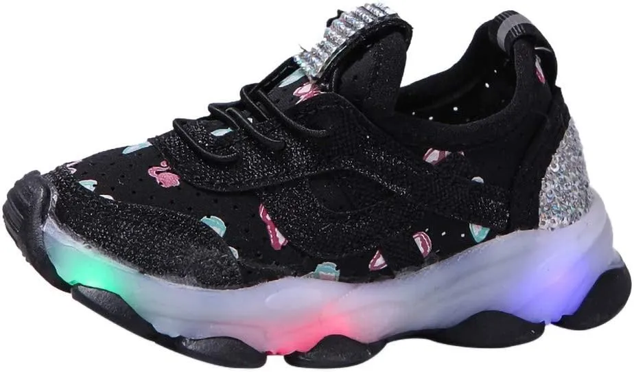 Toddler Girl Shoes Size 6 Girls Shoes Run Led Children Kid Sport Baby Crystal Luminous Baby Shoes 24 Month Girl Sneakers