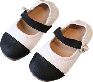 Toddler Girls Dress Shoes Color Block Ballet Flats Flower Girl School Party Toddler Girl Mary Jane Shoes