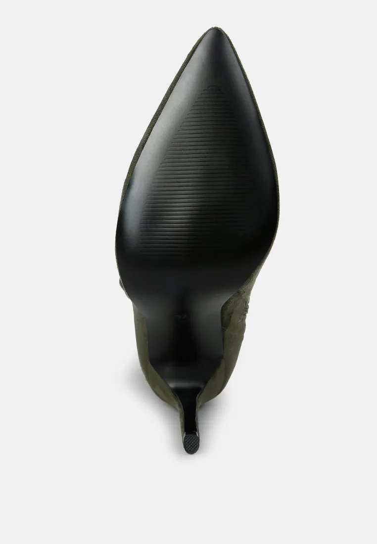 Ttilera stretch over the knee stiletto boots