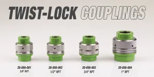 TWIST-LOCK QUICK DISCONNECT COUPLINGS