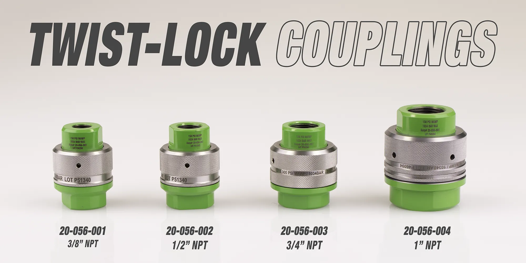 TWIST-LOCK QUICK DISCONNECT COUPLINGS