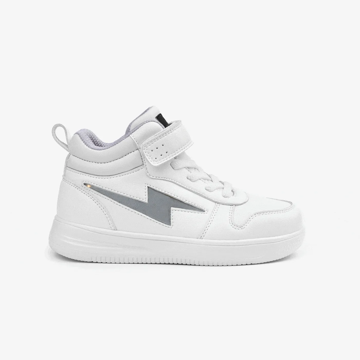Unisex White With Lights Hi-Top Sneakers Napa
