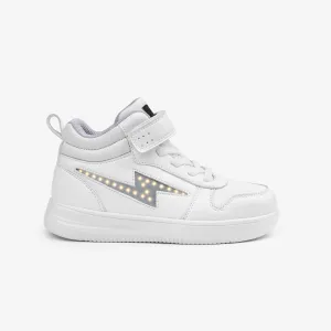 Unisex White With Lights Hi-Top Sneakers Napa