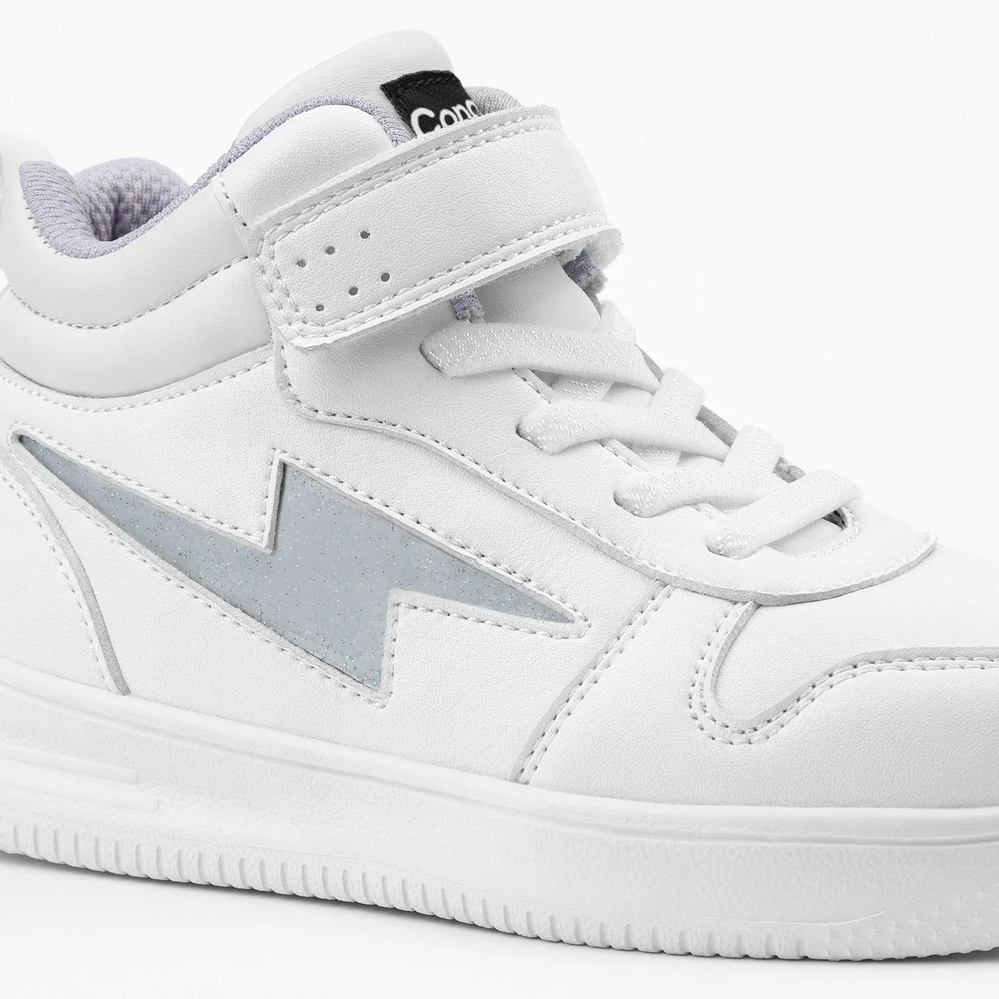 Unisex White With Lights Hi-Top Sneakers Napa