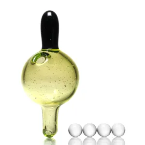 Unity Glassworks - Directional Bubble Cap - CFL Sunset Slyme & Galaxy