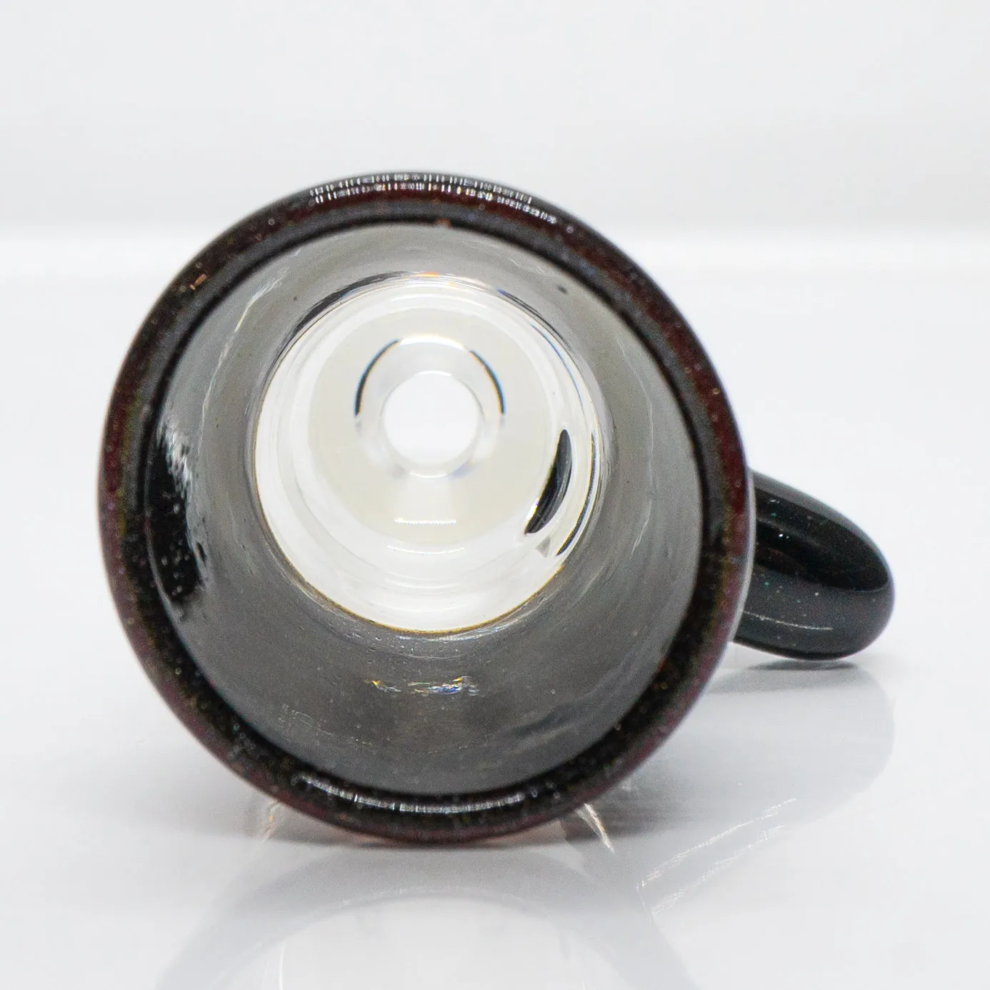 Unity Glassworks - Single Hole Martini Slide - 18mm - Candy Apple Red & Galaxy