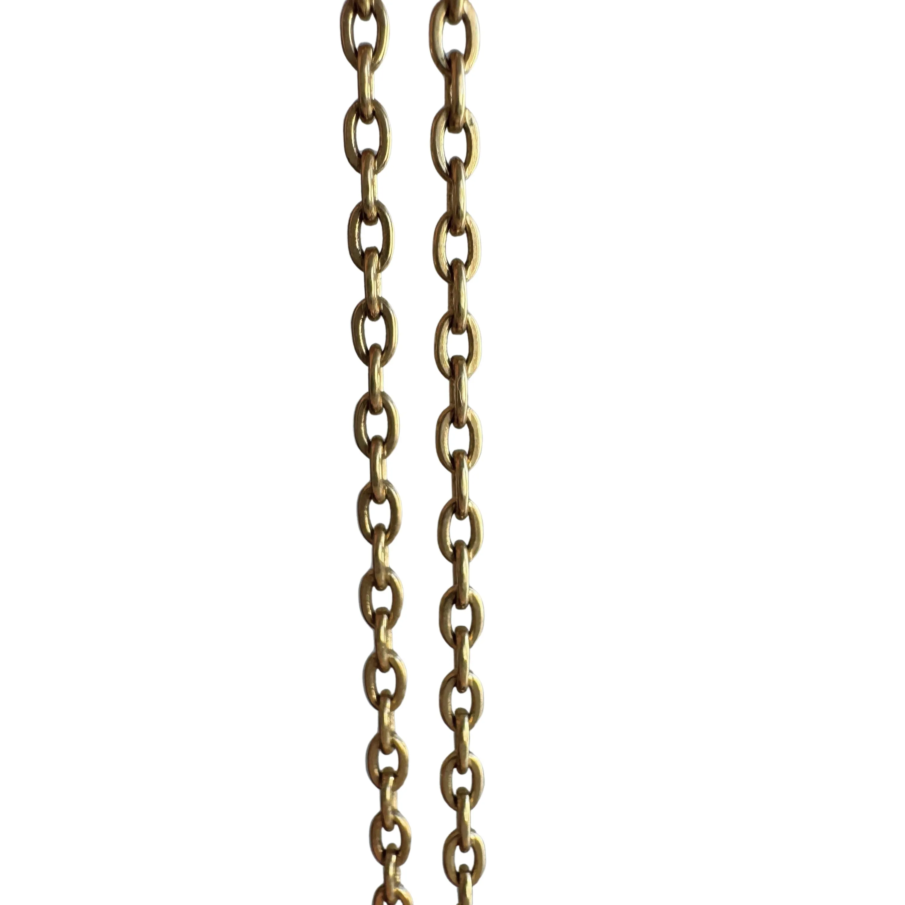 V I N T A G E // everyday cable / 14k yellow gold dainty cable chain / 18.25", 2.8g