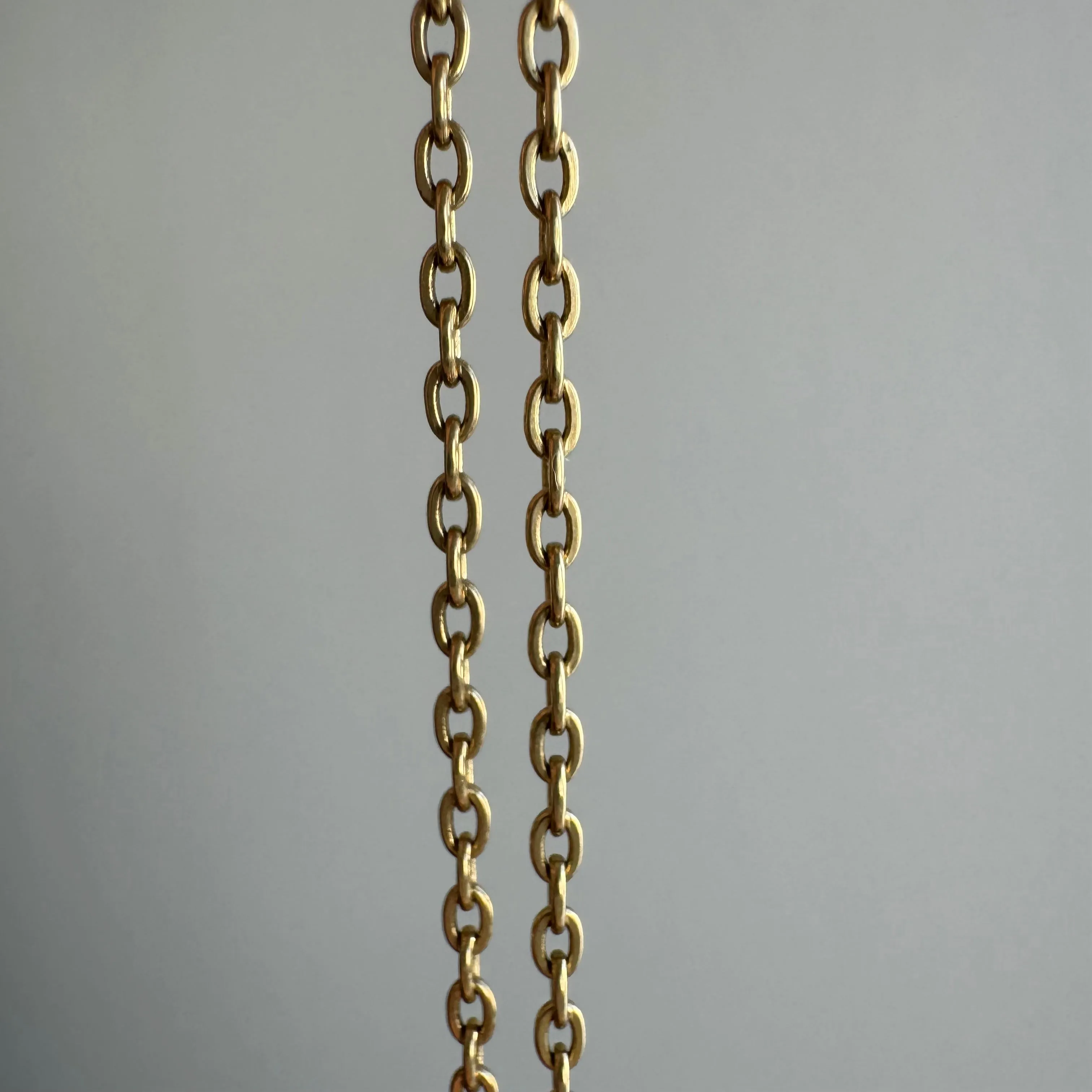 V I N T A G E // everyday cable / 14k yellow gold dainty cable chain / 18.25", 2.8g