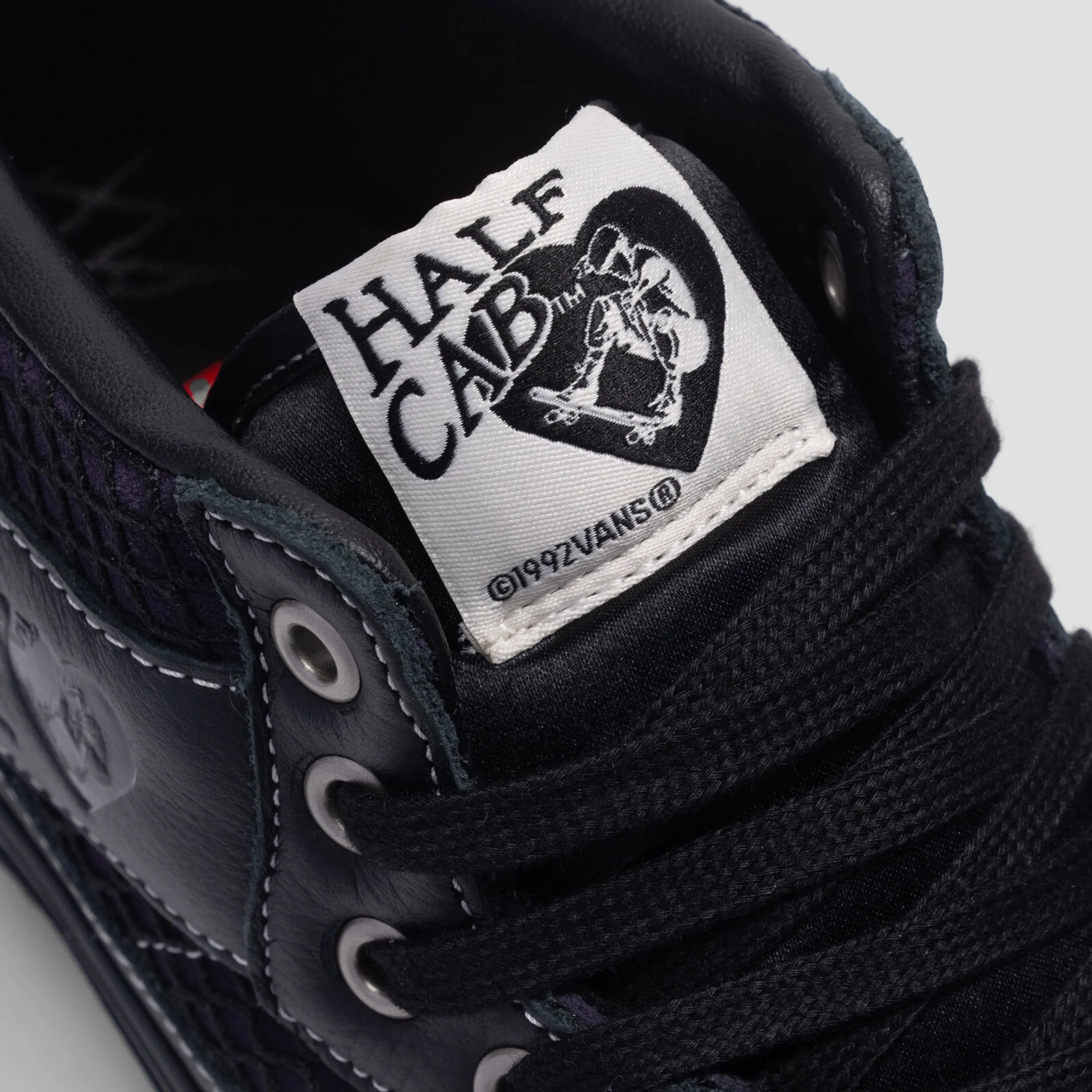 Vans X Passport Skate Half Cab Skate Shoes Black / Purple