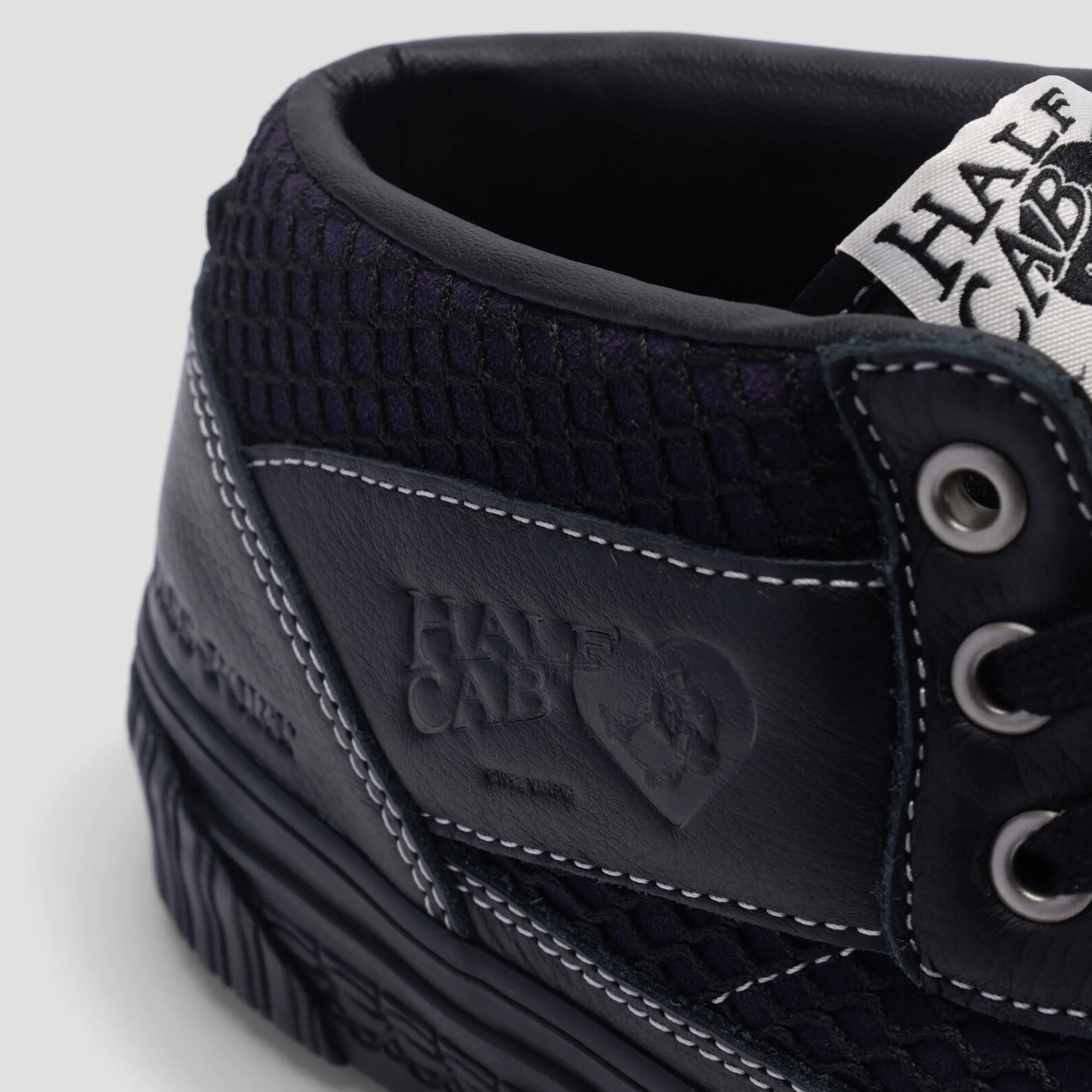 Vans X Passport Skate Half Cab Skate Shoes Black / Purple