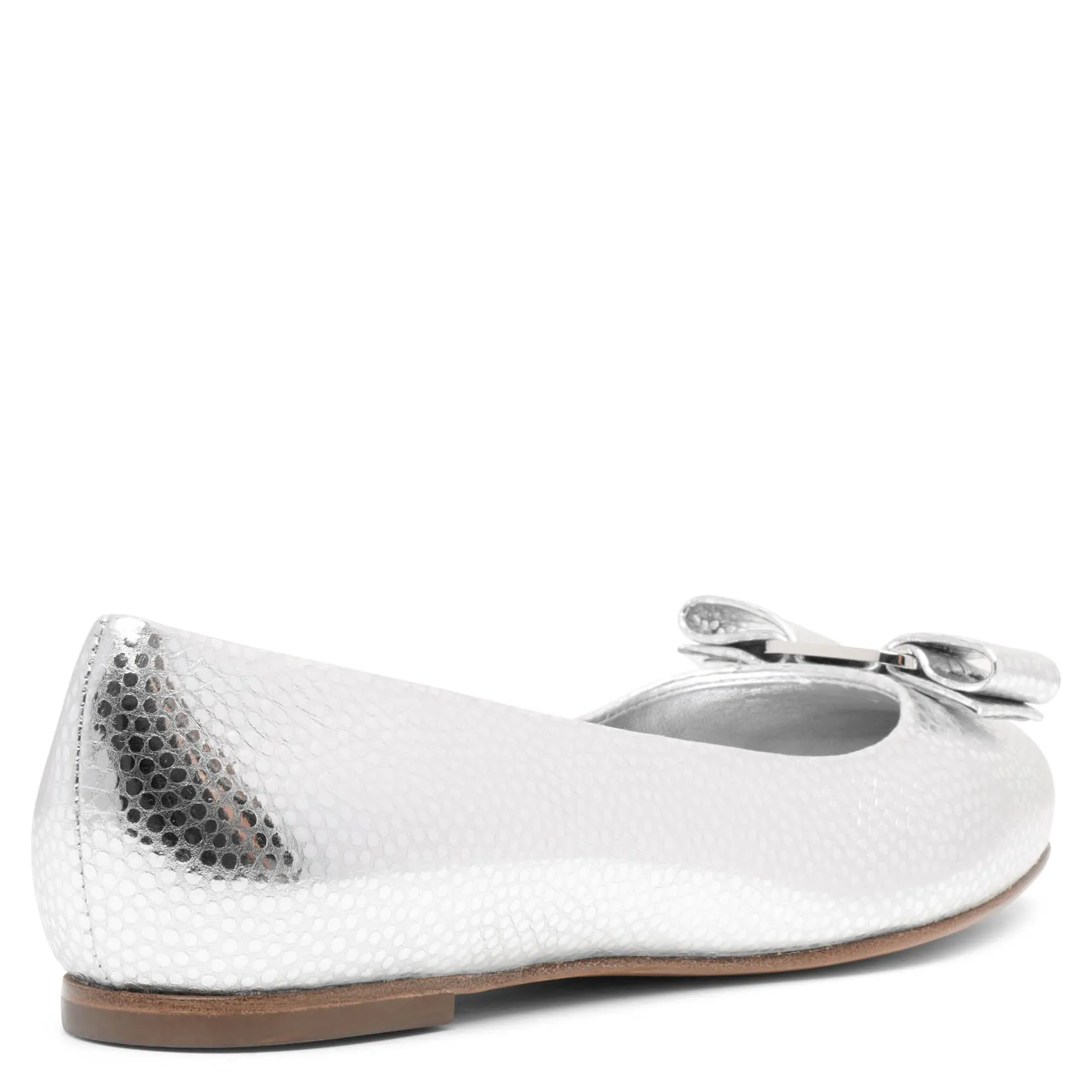 Varina silver ballerinas
