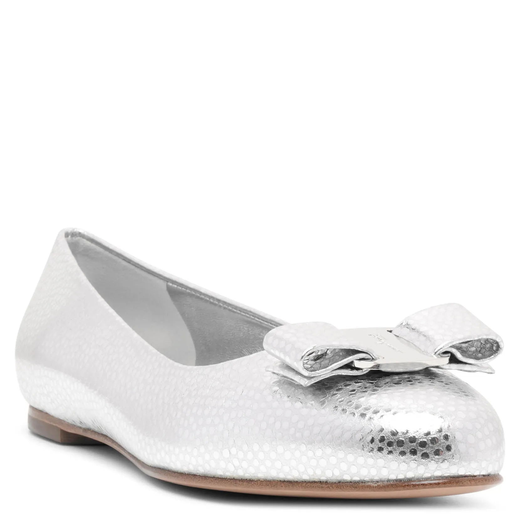Varina silver ballerinas