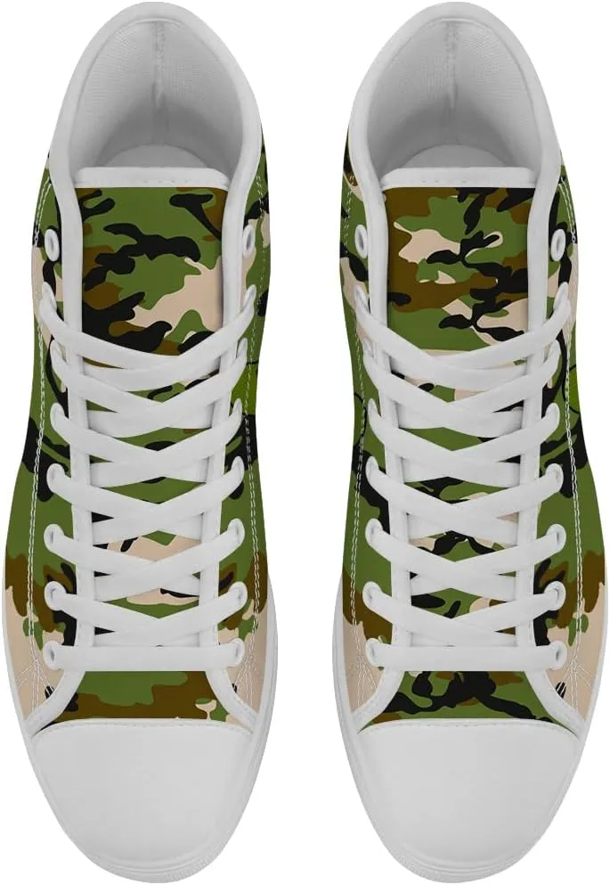 Veteran High Top Shoes High Top Canvas Sneakers Lace Up Casual Walking Shoes Gifts for Men Women