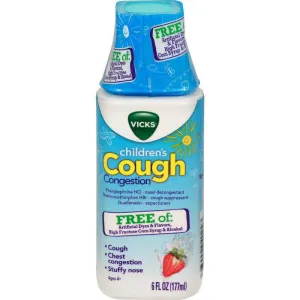 Vicks Children’s Non-Drowsy Cough Suppressant & Decongestant Cough Medicine 6 Oz