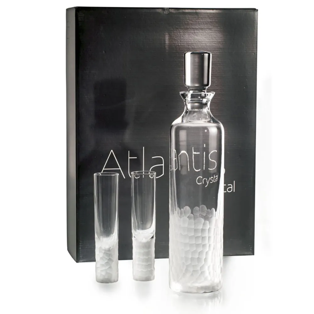 Vista Alegre Crystal Artic Case With Vodka Decanter and 4 Shots
