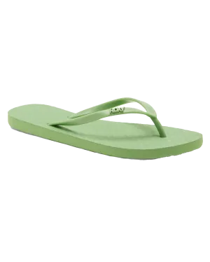 Viva IV Flip Flops in Antique Green