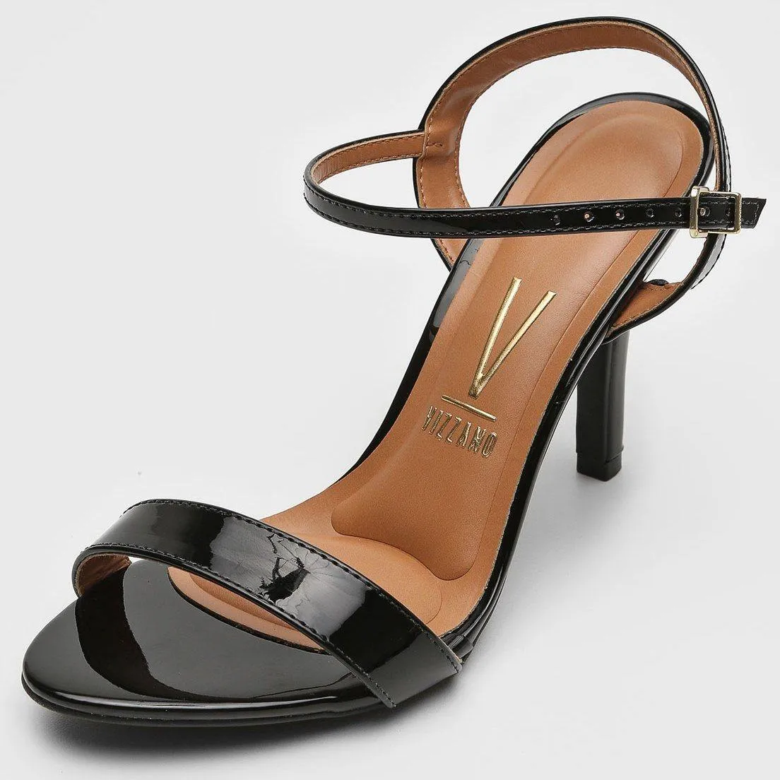 Vizzano 6249-464 High Heel Sandal in Black Patent