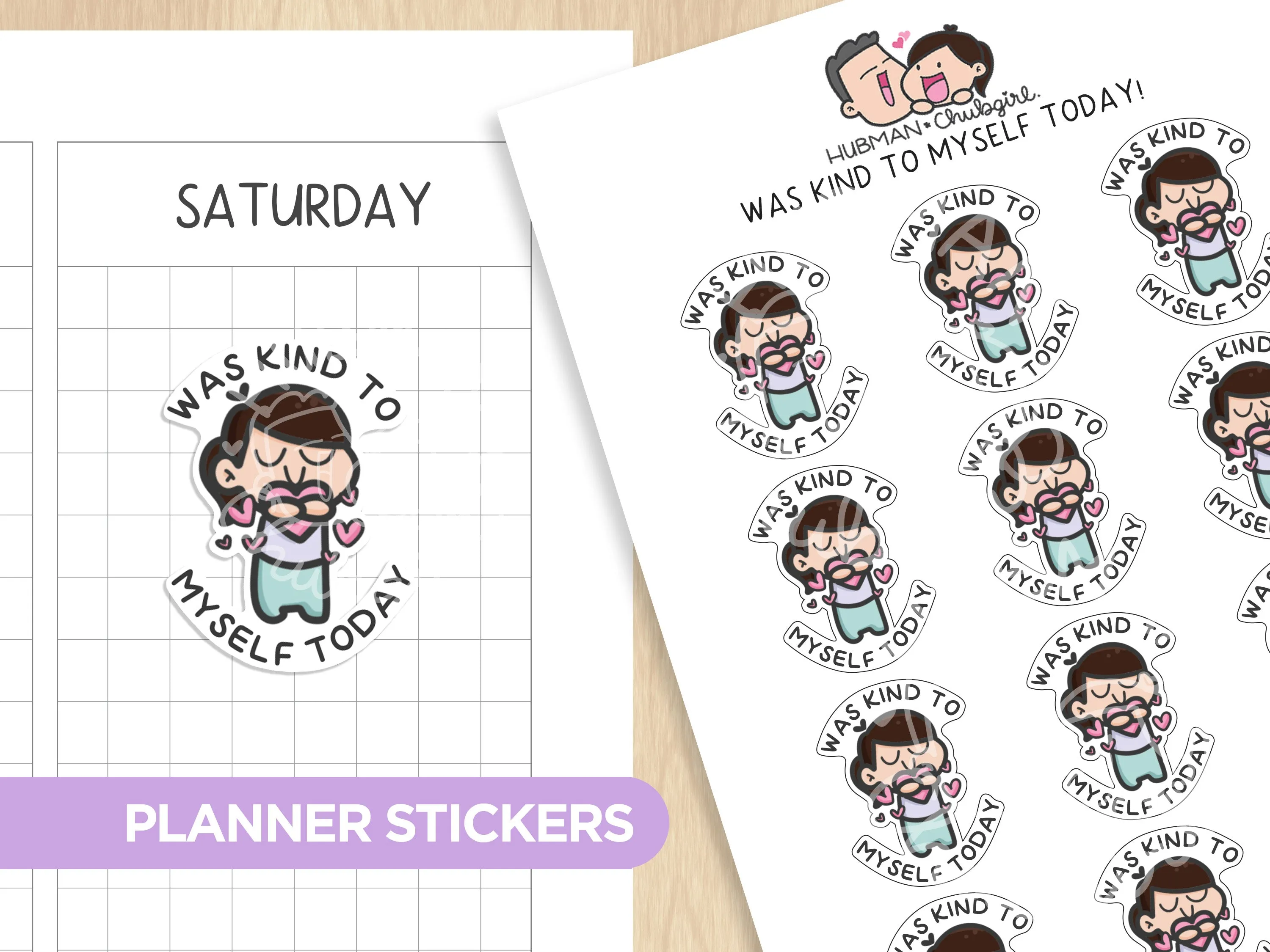 Was kind to myself today! planner stickers