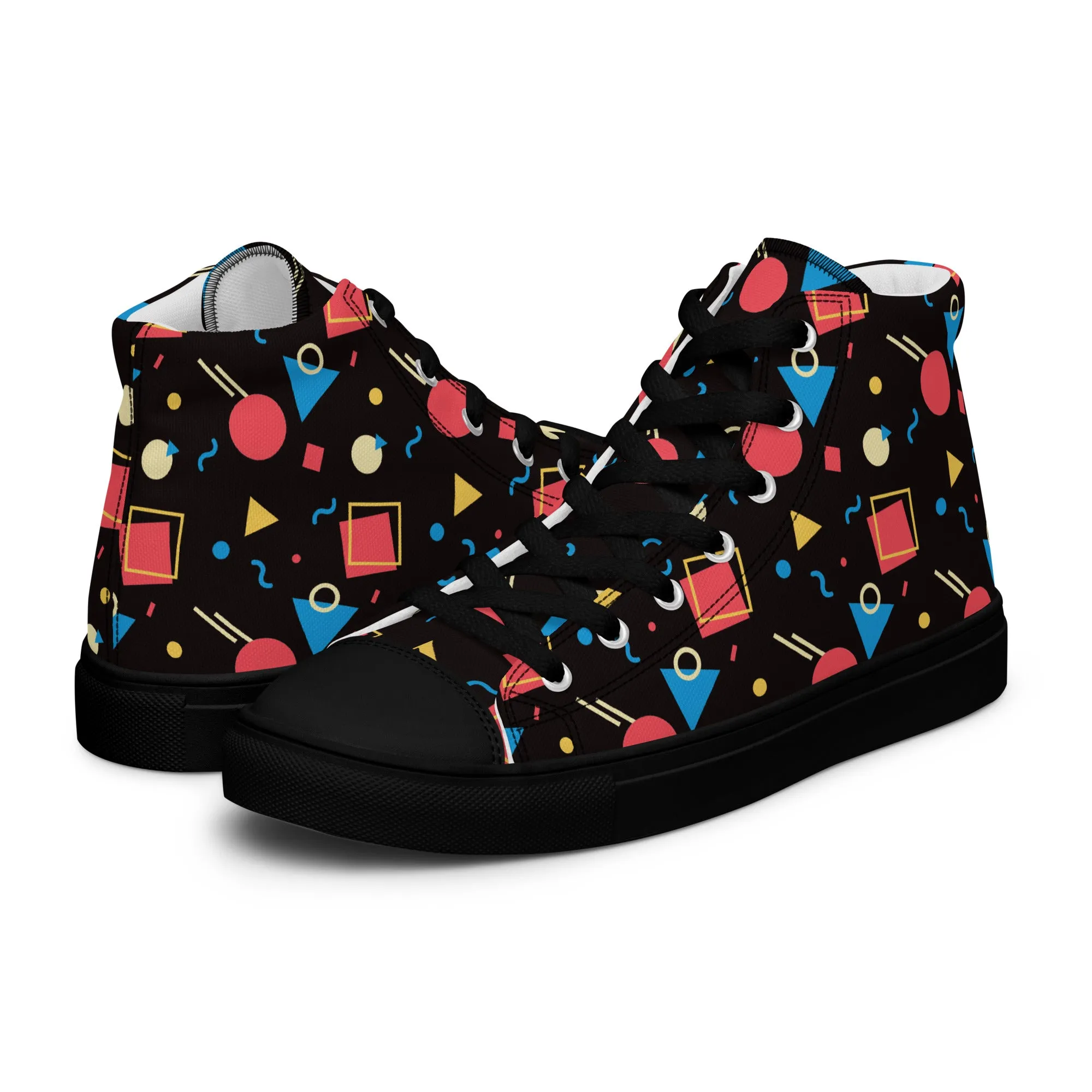 WATERMELON SUMMER Men’s High Top Canvas Shoes