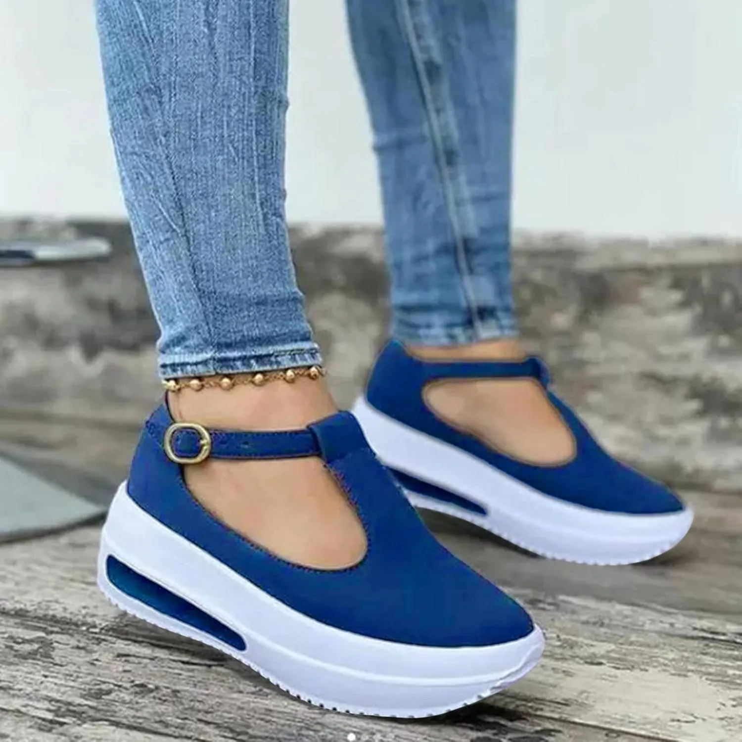 Wedge Sandals for Women Double Buckle Strap Peep Toe Platform Heels with Cushioned Footbed for Wedding Guest Outfits Orthopedic Sandal Beach Dressy Flip Flops for Wide Toe 2025 Spring