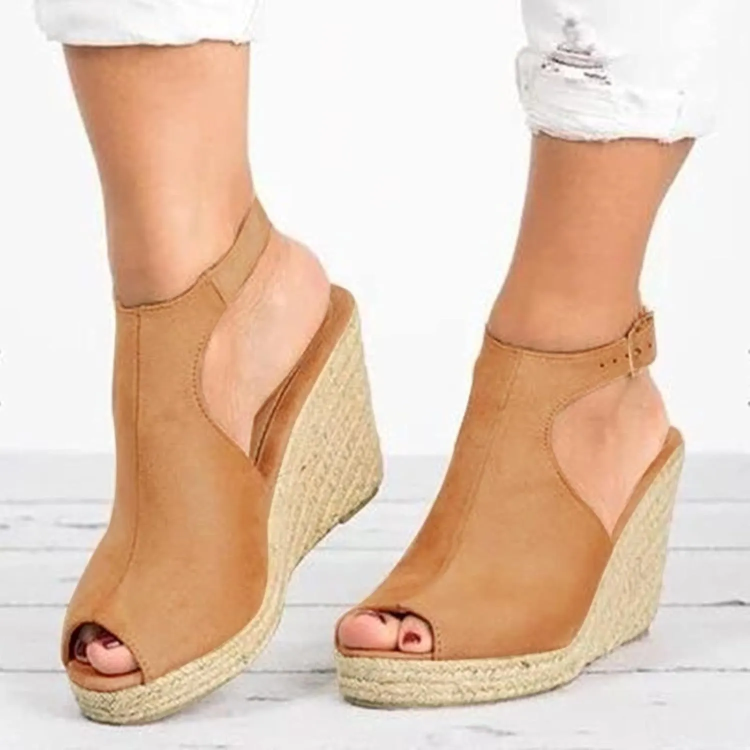 Wedge Sandals for Women On Strappy Boho Platform Sandals Open Toe Summer Festival Or Vacation Shoes Orthopedic Sandal Beach Dressy Flip Flops for Wide Toe 2025 Spring