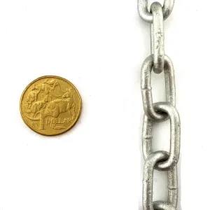 Welded Link Chain - Galvanised - 4mm x 25kg bucket (81m)