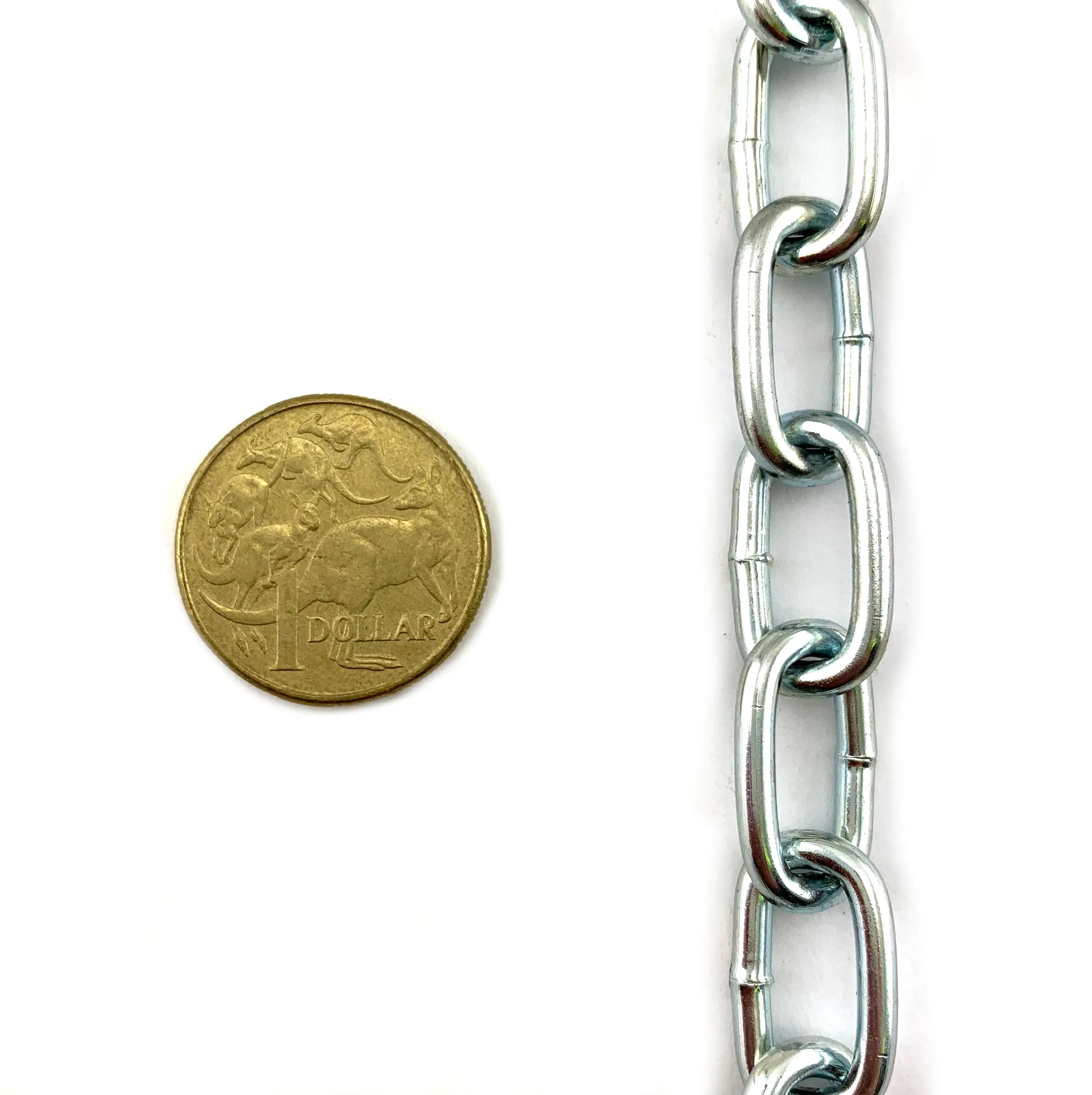 Welded Link Chain - Zinc Plated - 3mm x 25kg (145m)