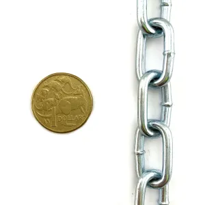 Welded Link Chain - Zinc Plated - 4mm x 25kg (80m)