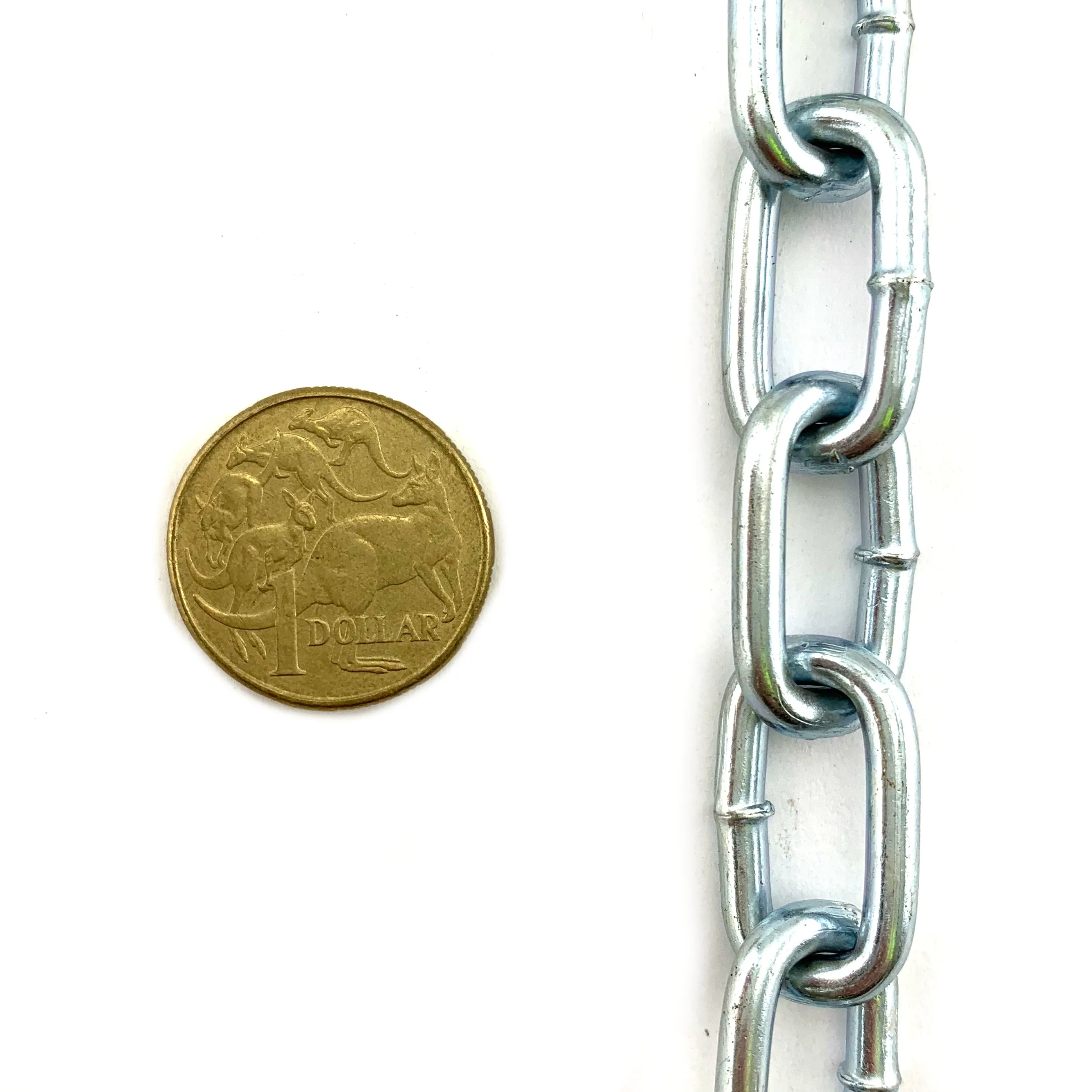 Welded Link Chain - Zinc Plated - 4mm x 25kg (80m)