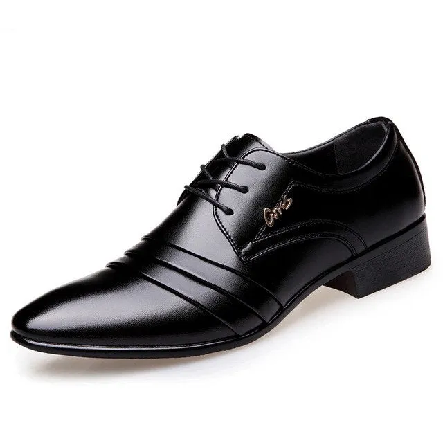 West Louis™ Luxury Brand Business Leather Shoes