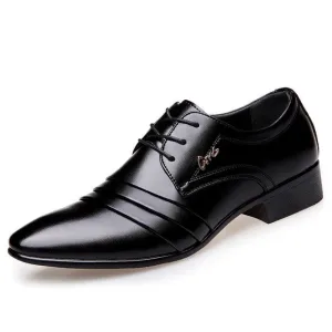 West Louis™ Luxury Brand Business Leather Shoes