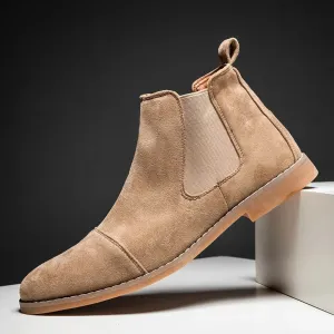 Wintmor - Modieuze Chelsea Boots Heren van Suède met Comfortabele Zool