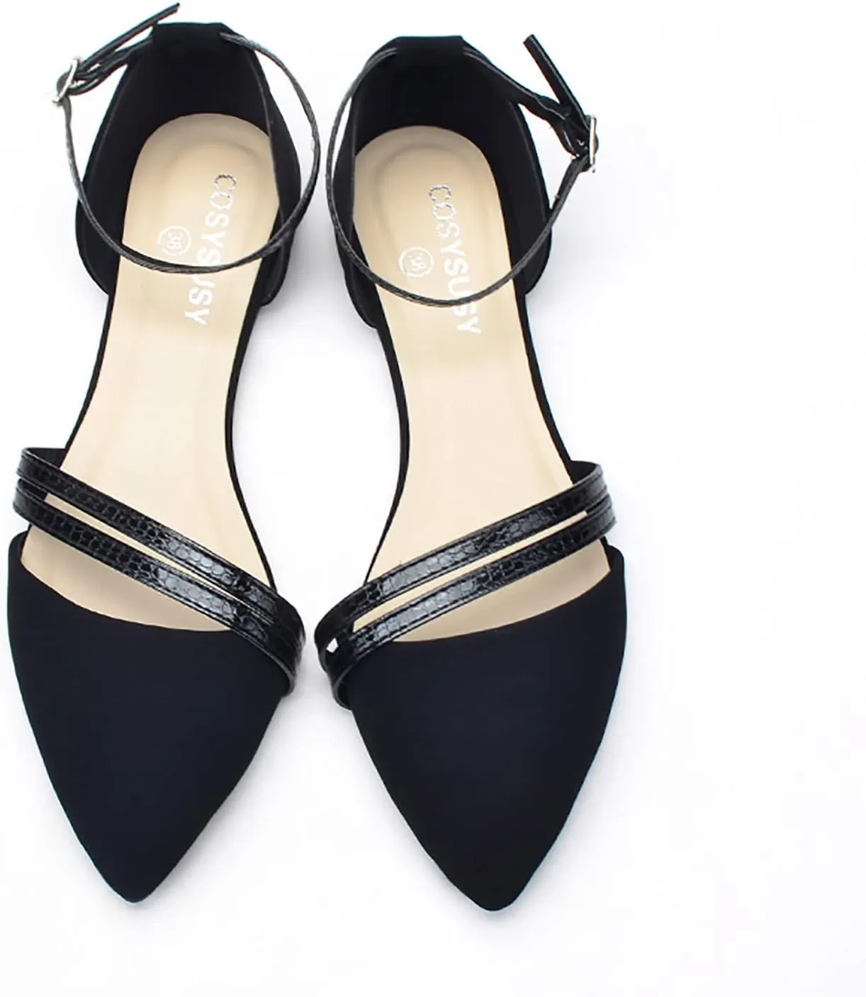 Womens Chunky Heel Sandals Open Toe Strappy Ankle Strap Square Toe Wedding Party Shoes