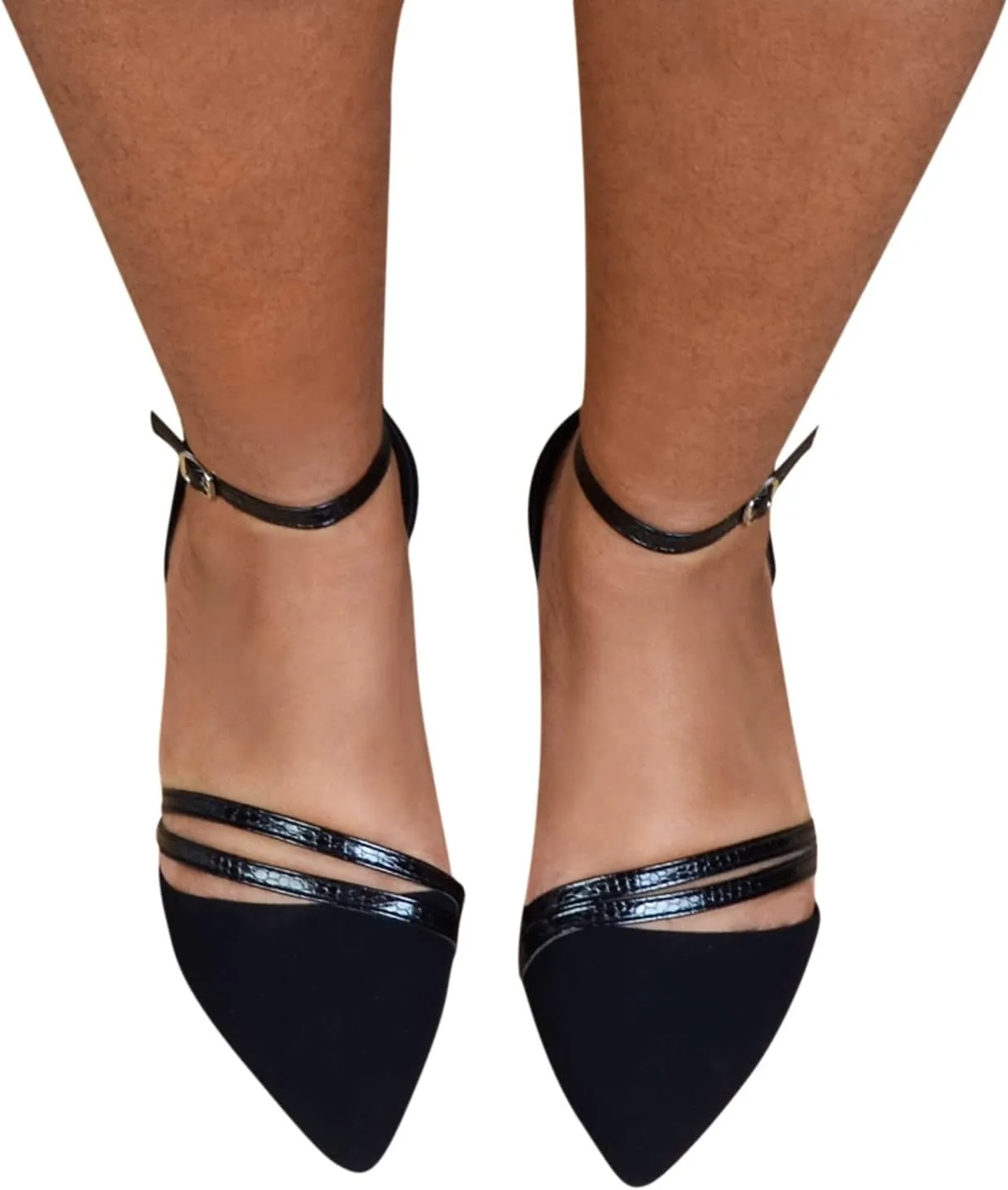 Womens Chunky Heel Sandals Open Toe Strappy Ankle Strap Square Toe Wedding Party Shoes