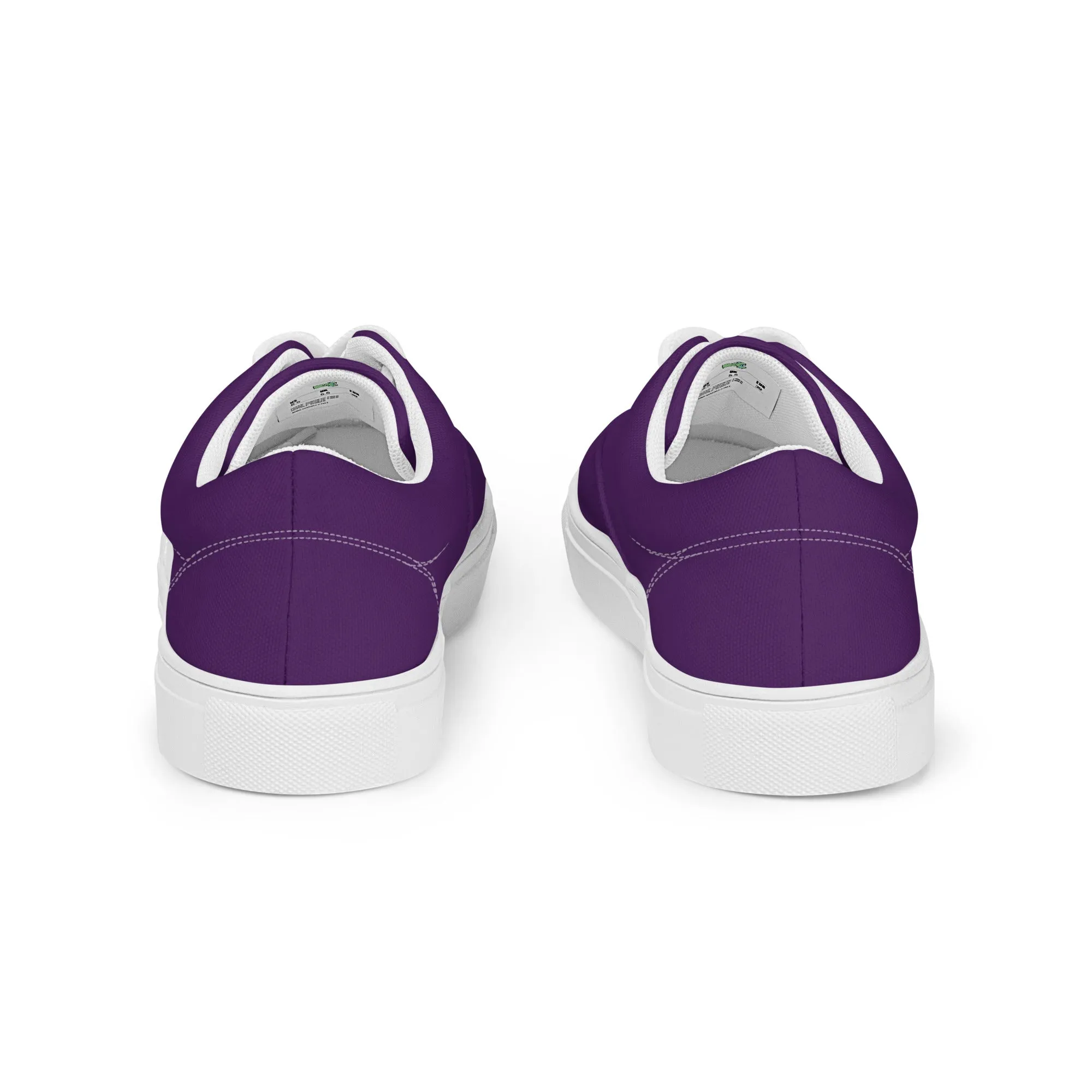 Women’s Deep Purple lace-up canvas shoes, Royal Purple Sneakers