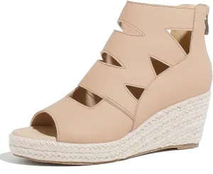Women's Espadrilles Platform Wedge Sandals Black Platform Heel Sandals