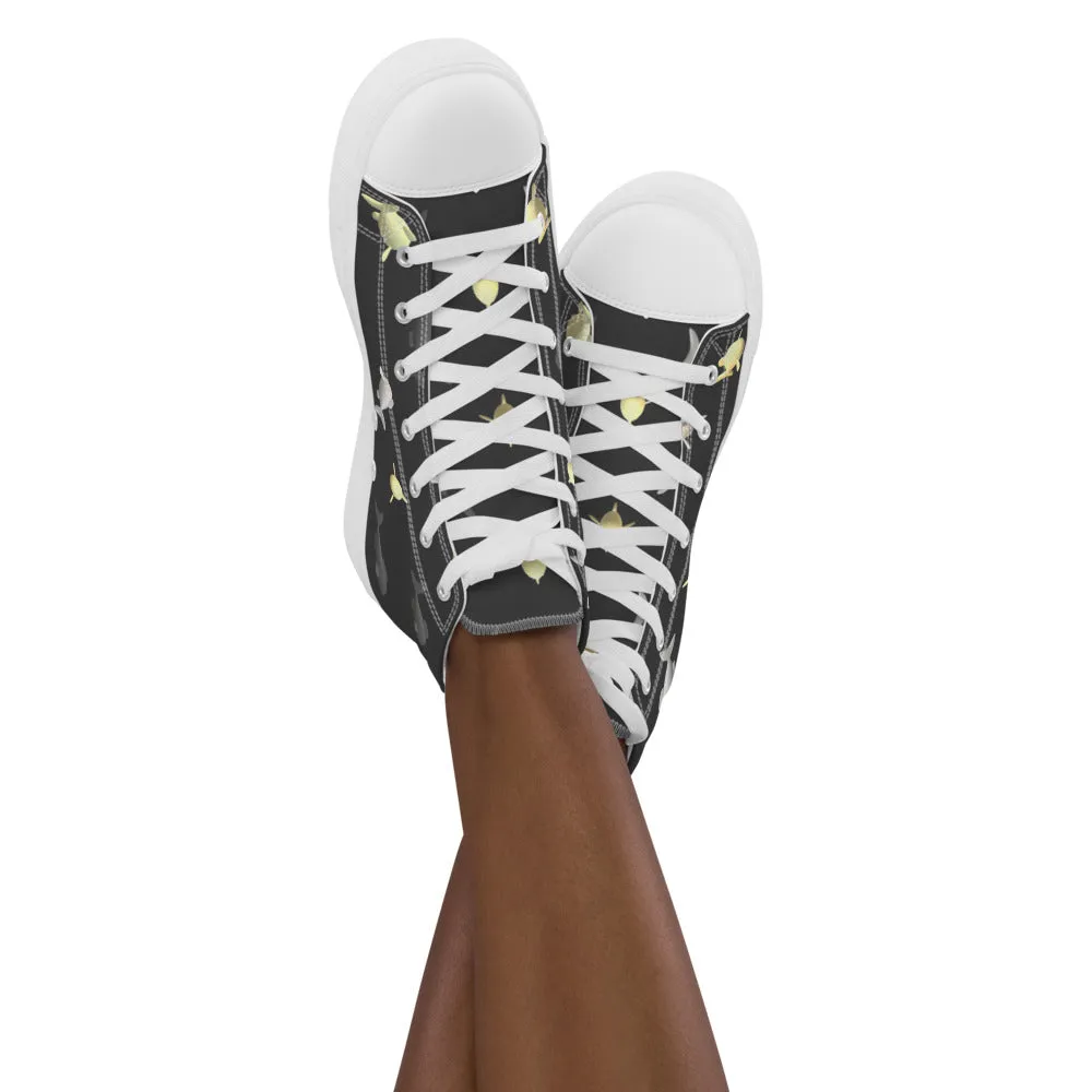 Women’s high top canvas shoes