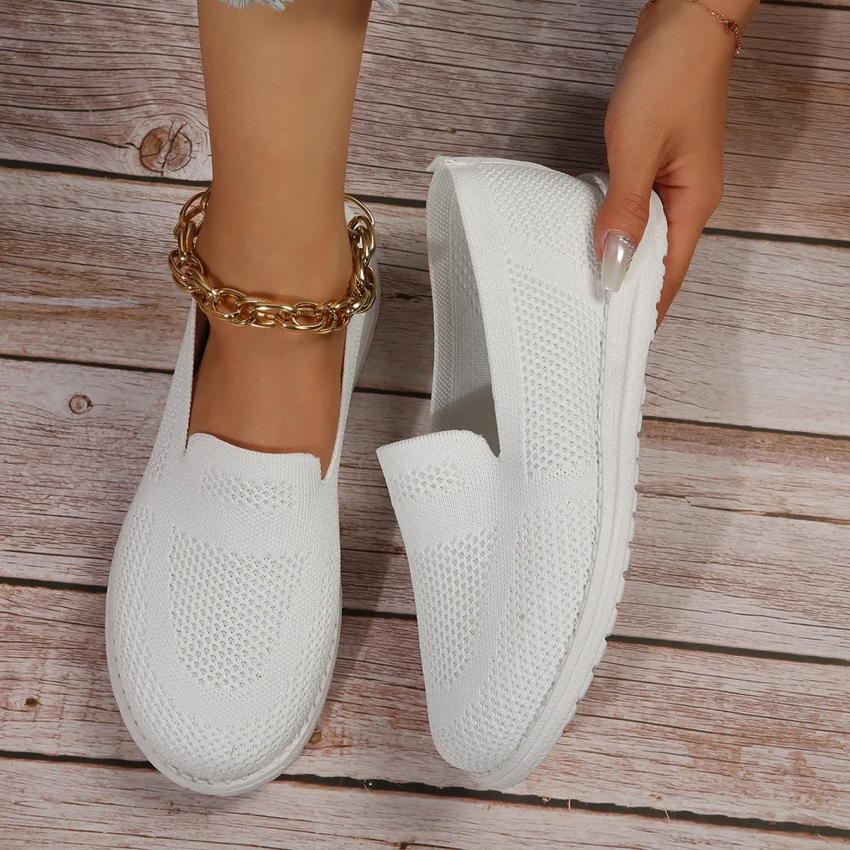 Women's Mesh Slip On Loafers