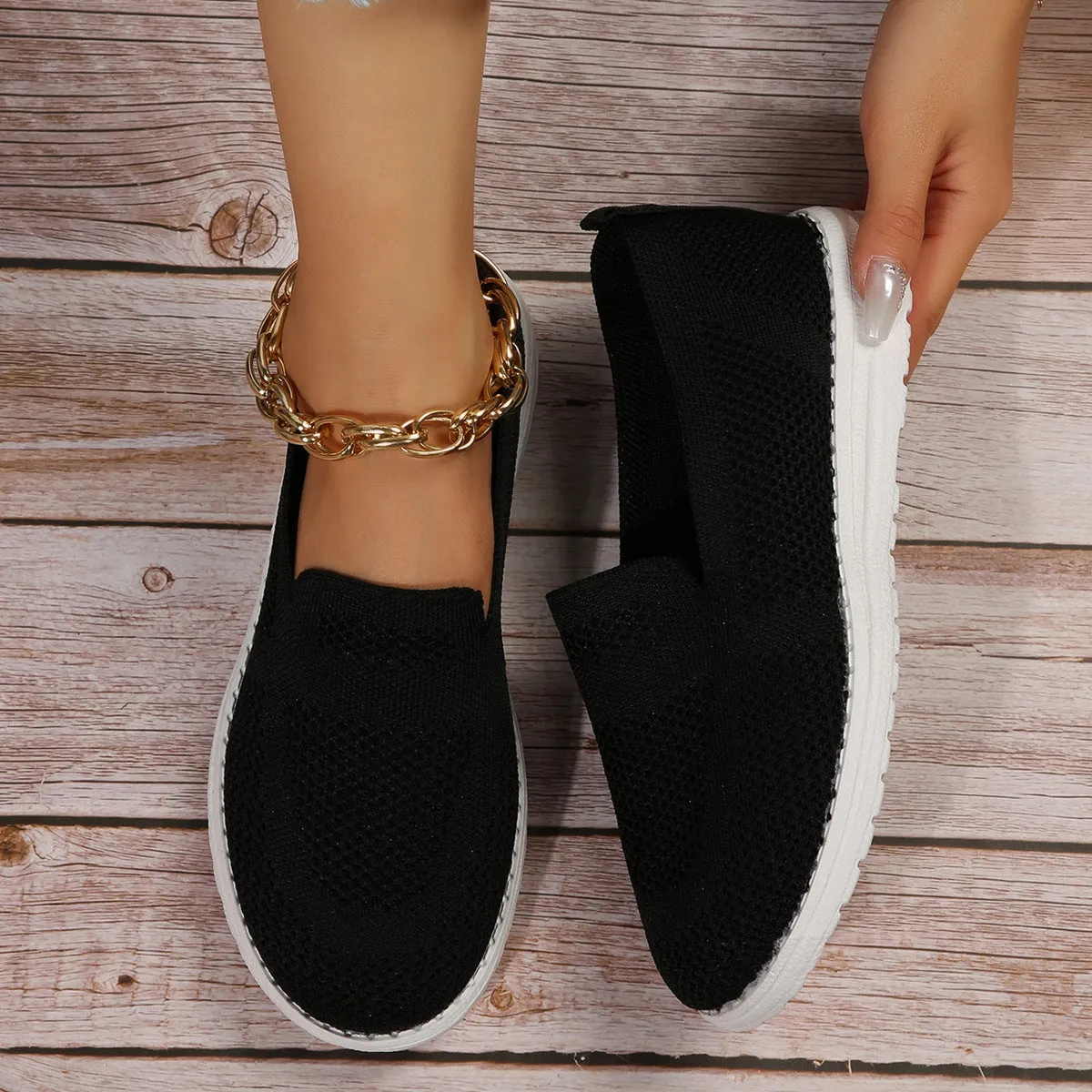 Women's Mesh Slip On Loafers