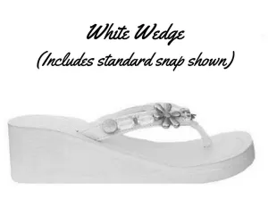 Women's Sandals "White Wedge"