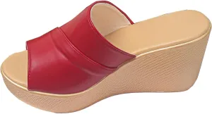 Women's Summer Wedge Slippers Open Toe Casual Sandals Comfortable Beach Walking Shoes Lightweight Platform Design for Travel and Daily Wear
