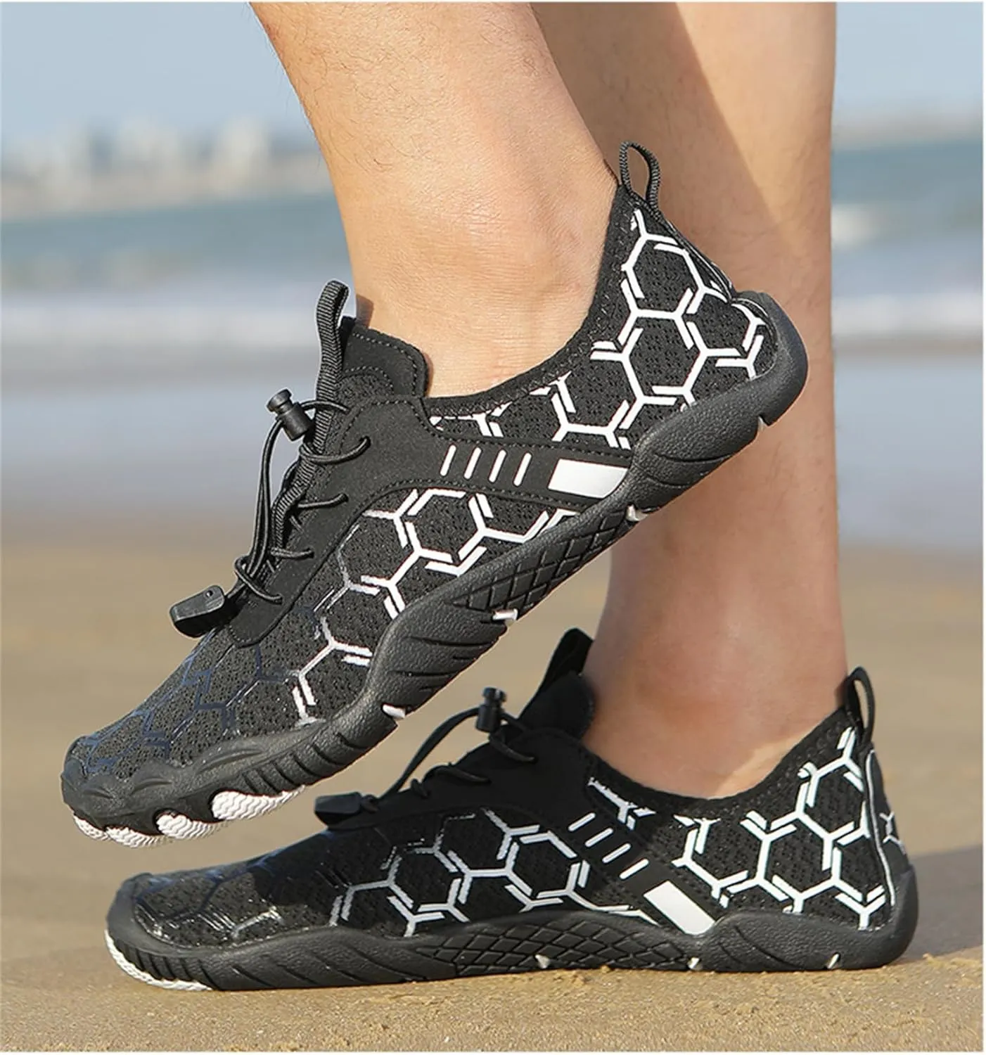 Women's Walking Tennis Shoes Breathable Slip On Mesh Knitted Flats Casual Comfortable Athletic Gym Walking Shoes Fashion Sneakers On Feet All Day