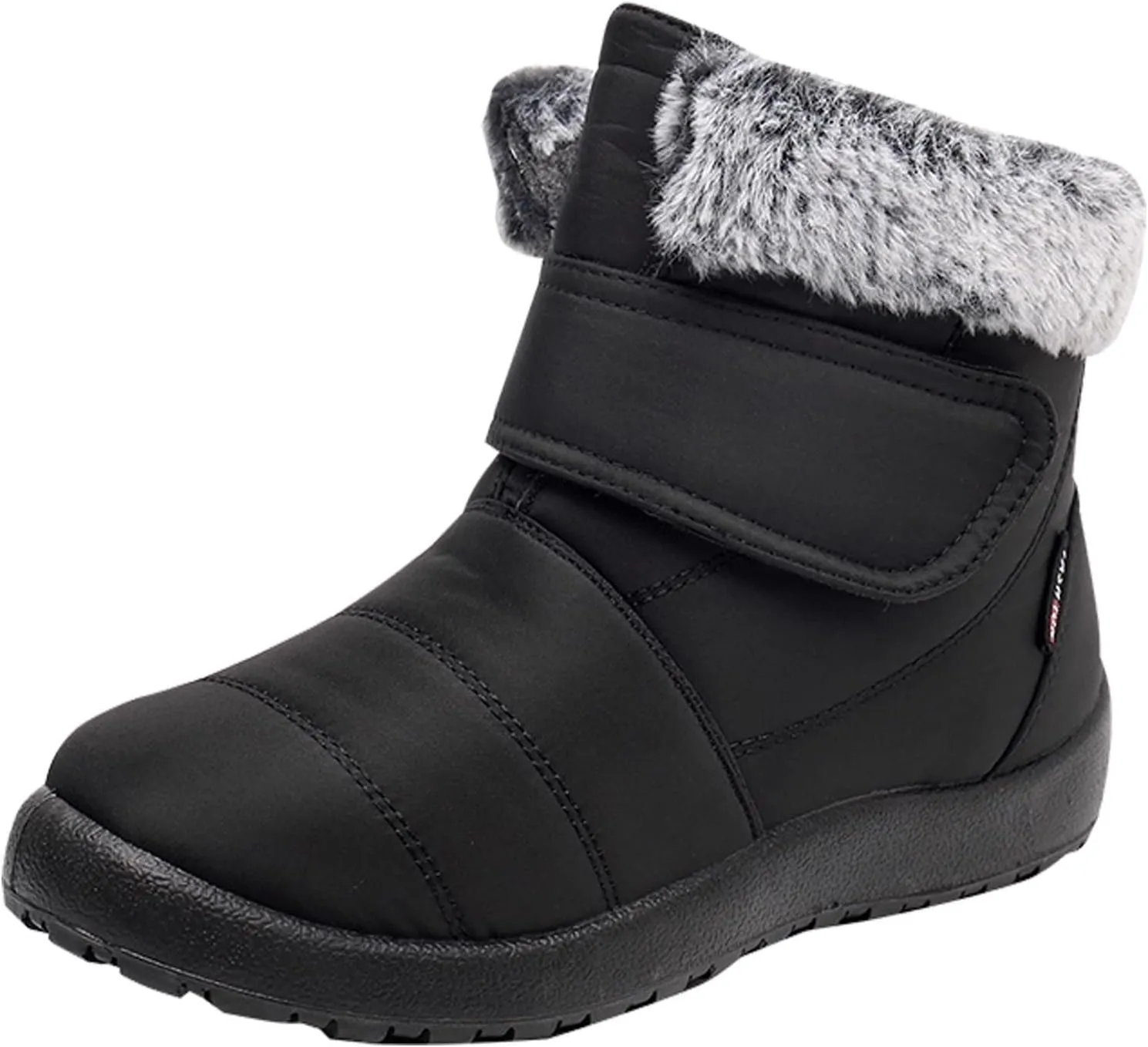 Womens Winter Boots Fur Lined Booties Winter Ankle Boots Waterproof Outdoor Anti-Slip Comfortable Short Boot