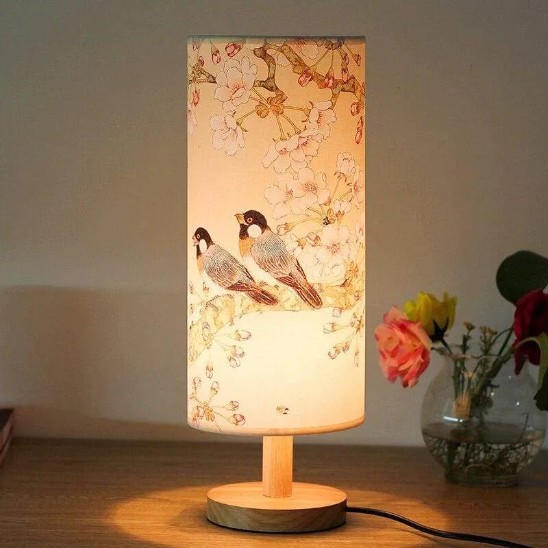Wooden Base Table Lamp