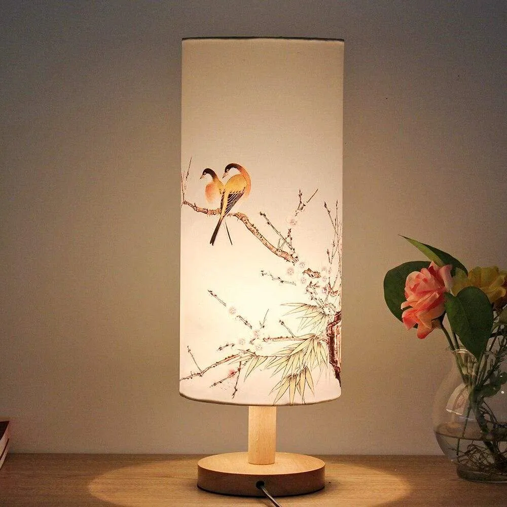 Wooden Base Table Lamp