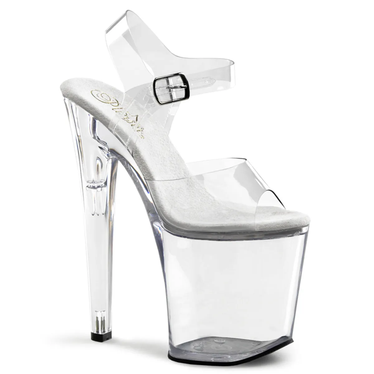 XTREME-808 Clear Platform 8 Inch Pole Dancing Shoes