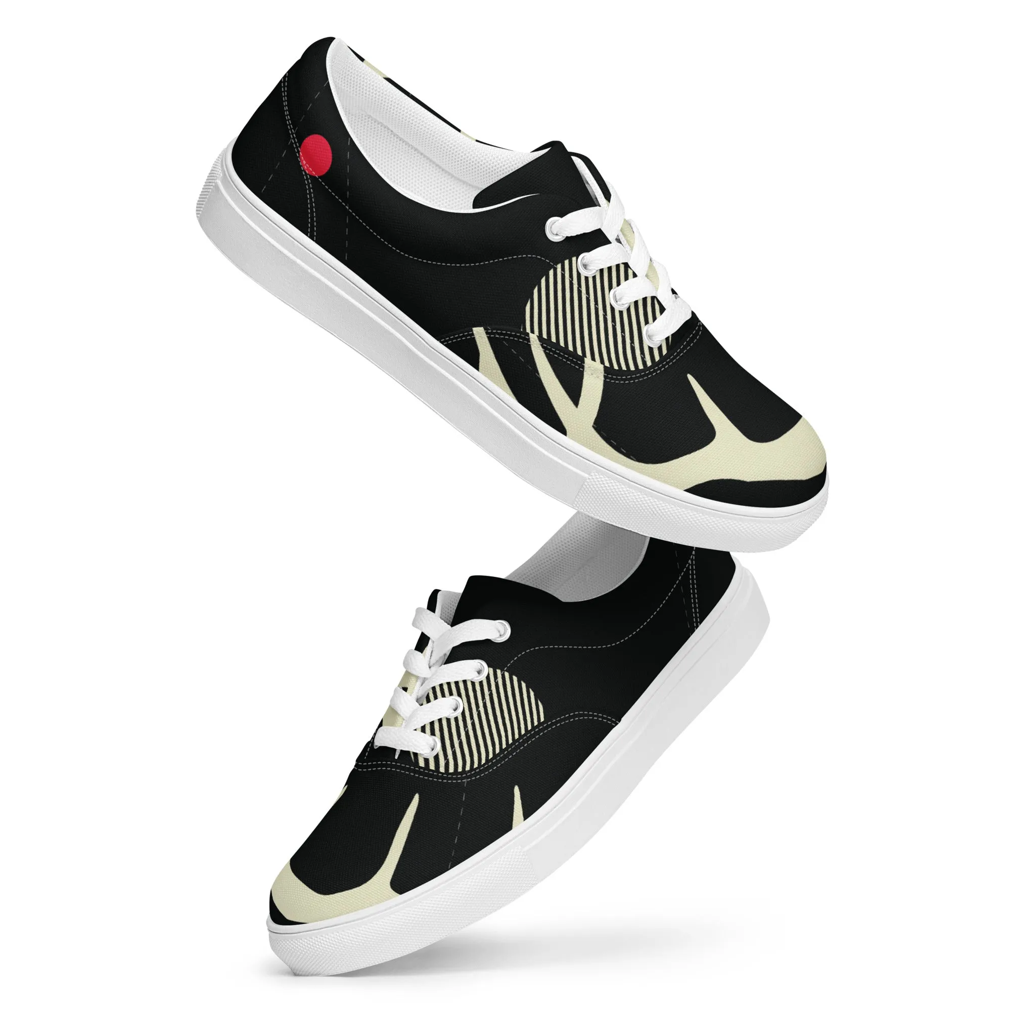 YOU ARE NOT ALONE Men’s Lace-Up Canvas Shoes